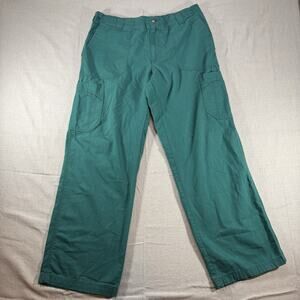 Carhartt Medical Scrub Pants Size Medium Regular Teal Green Ripstop Cargo C54108